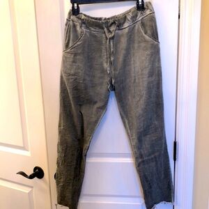 Made In Italy distressed drawstring pants